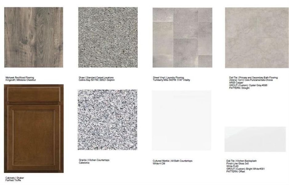 Sample of building materials used in homes in Auburn Glen, Dacula (Image 29).