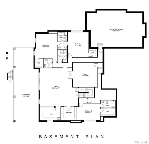 Basement layout.