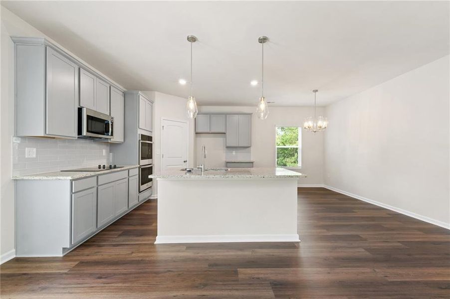 Furnished interior view inside a new home in The Woodlands Preserve, Jackson (Image 7).