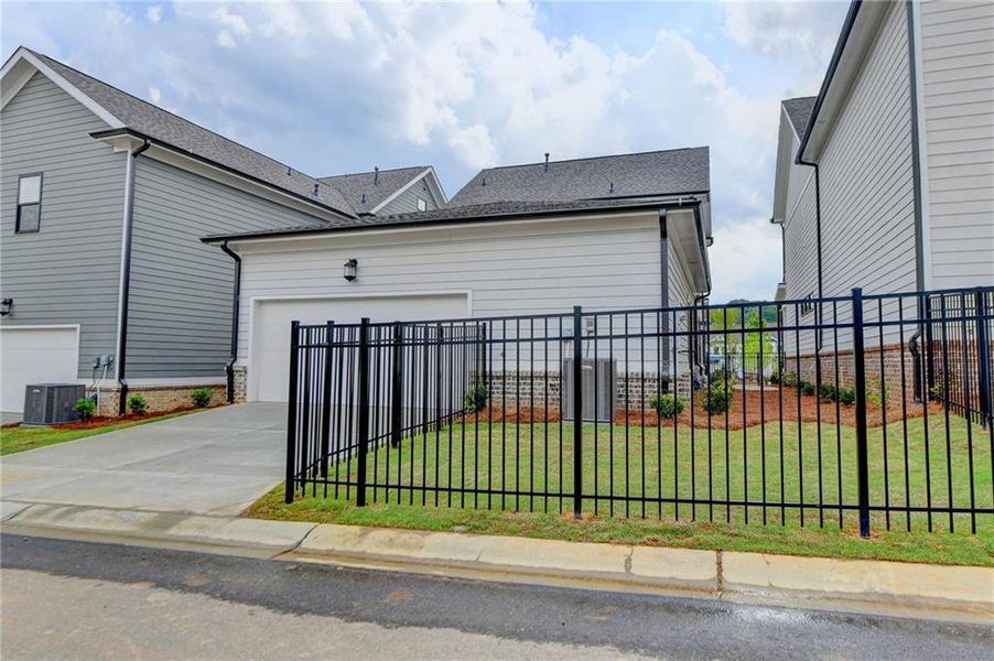 Exterior details and patio area of a home in , Buford (Image 29).