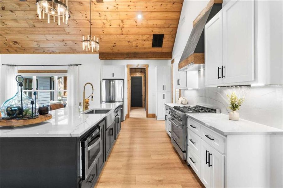 Furnished interior view inside a new home in , Ellijay (Image 48).