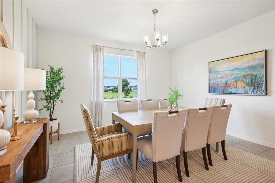 Furnished interior view inside a new home in Groves at Grand Island, Grand Island (Image 11).