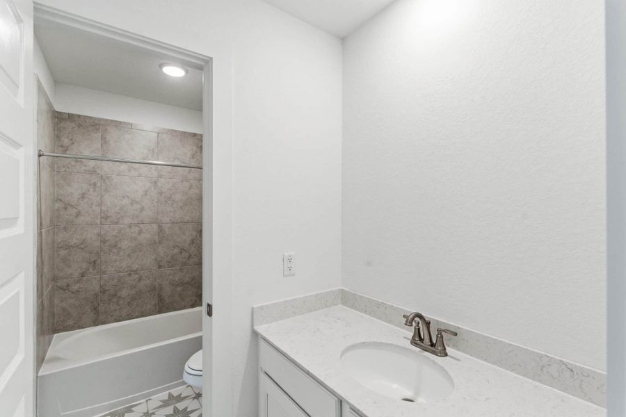 Furnished interior view inside a new home in Buffalo Crossing, Cibolo (Image 16).