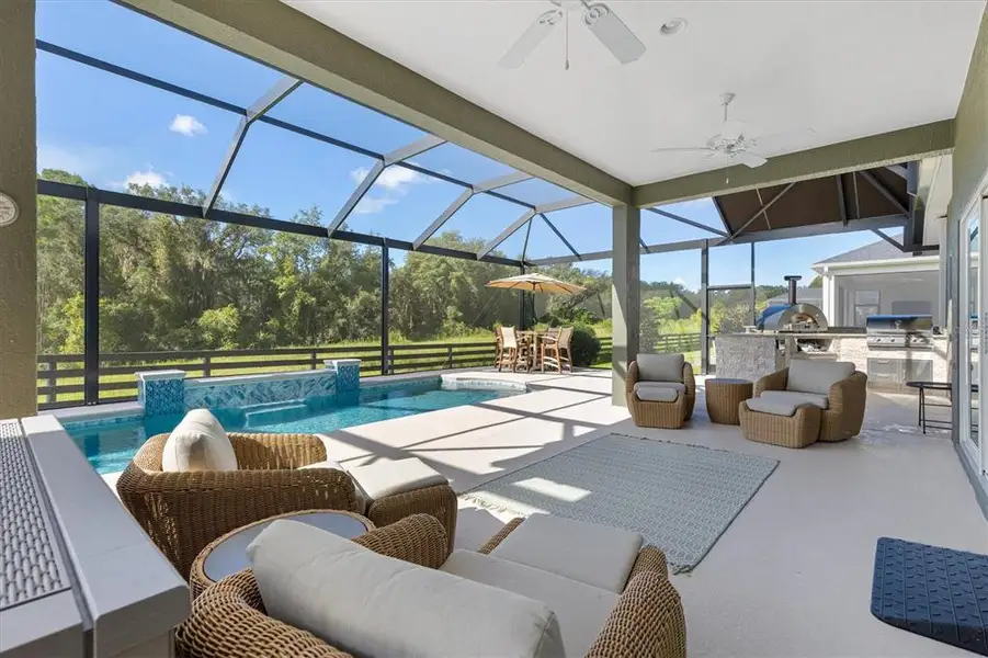 Exterior details and patio area of a home in , The Villages (Image 27).
