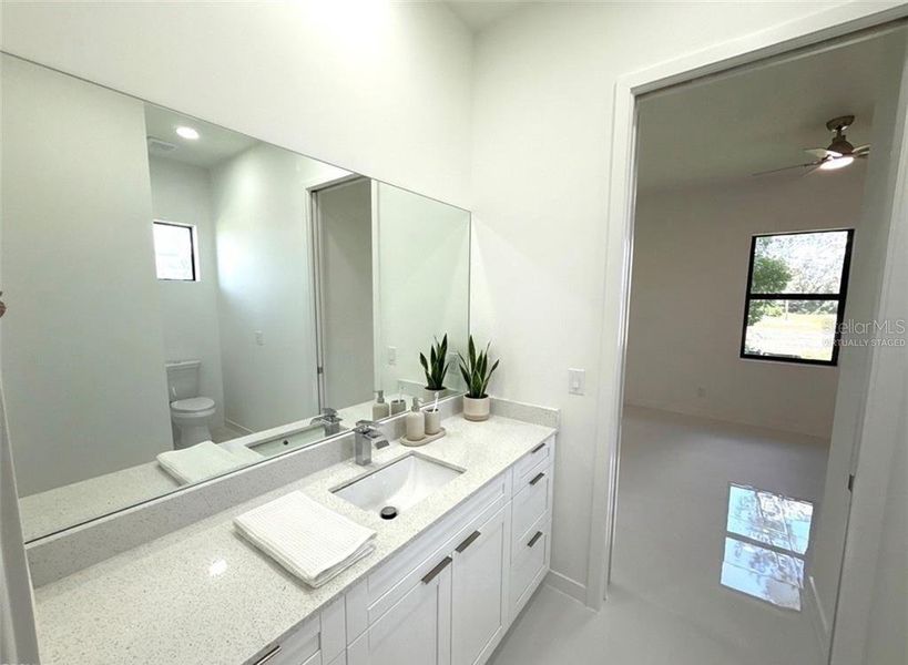 Furnished interior view inside a new home in , Cape Coral (Image 9). Furnished interior view inside a new home in , Cape Coral (Image 9).