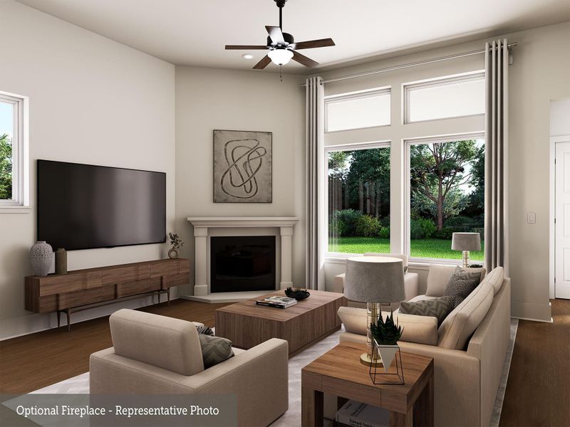 Furnished interior view inside a new home in COLTON - Reserve Collection, Todd Mission (Image 14).