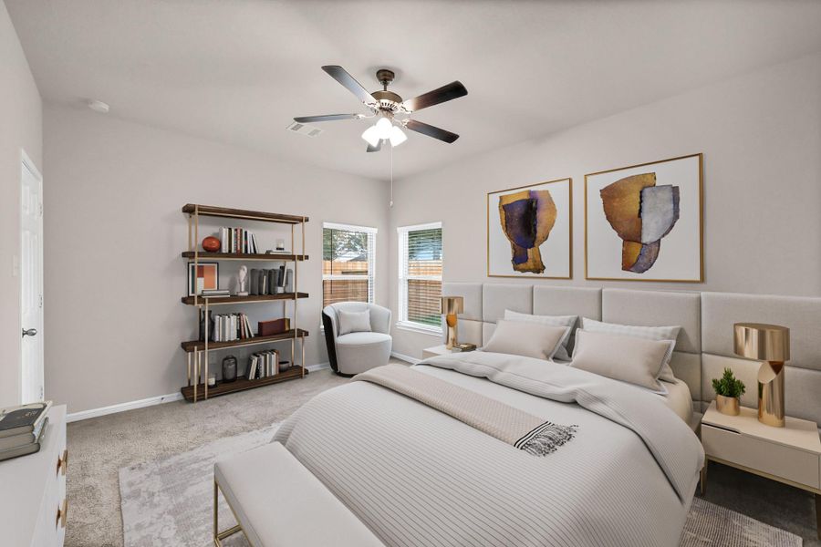 Furnished interior view inside a new home in Mill Creek Trails, Magnolia (Image 14).