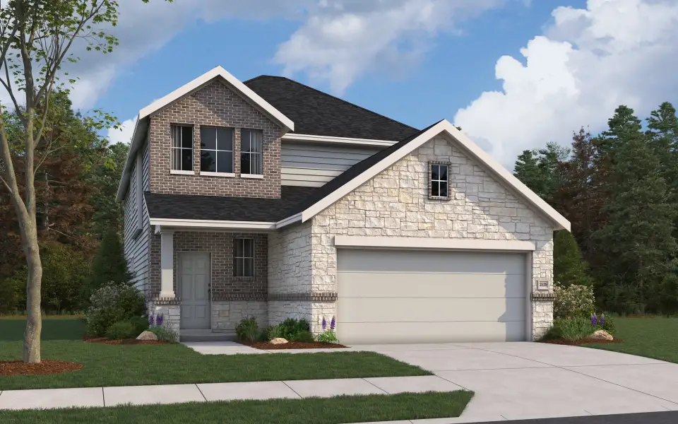 Rendering of floor plan. Colors and features may differ from shown representation.