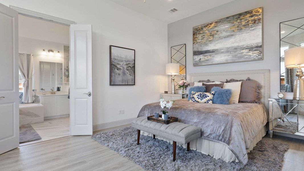 Furnished interior view inside a new home in Anna Ranch, Anna (Image 9). Furnished interior view inside a new home in Anna Ranch, Anna (Image 9).