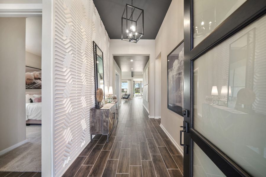 Furnished interior view inside a new home in Meridiana, Manvel (Image 4).