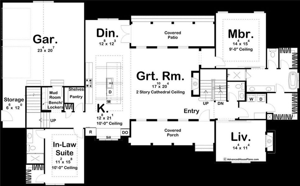 2D floor plan layout of this home in , Ball Ground, GA (Image 4).