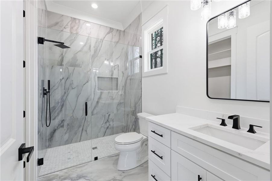 Furnished interior view inside a new home in , Monroe (Image 13).