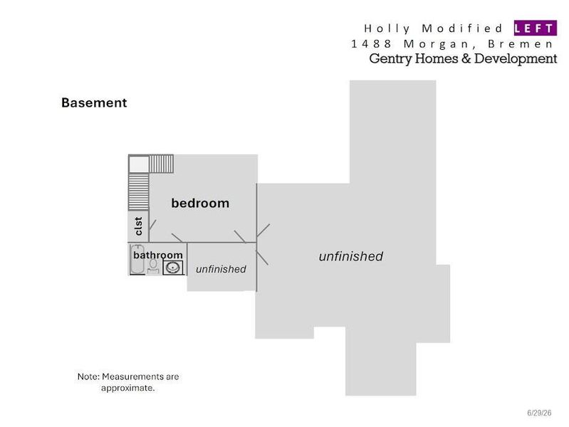 2D floor plan layout of this home in , Bremen, GA (Image 4).