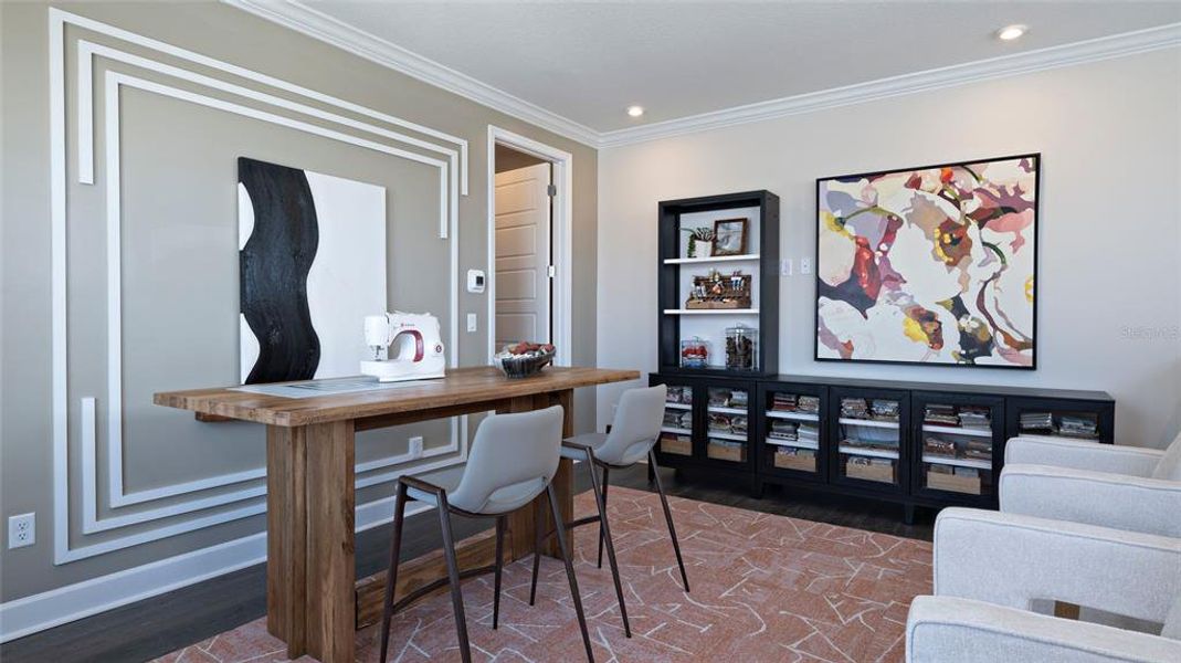 Furnished interior view inside a new home in Cresswind at Lake Harris, Tavares (Image 12).