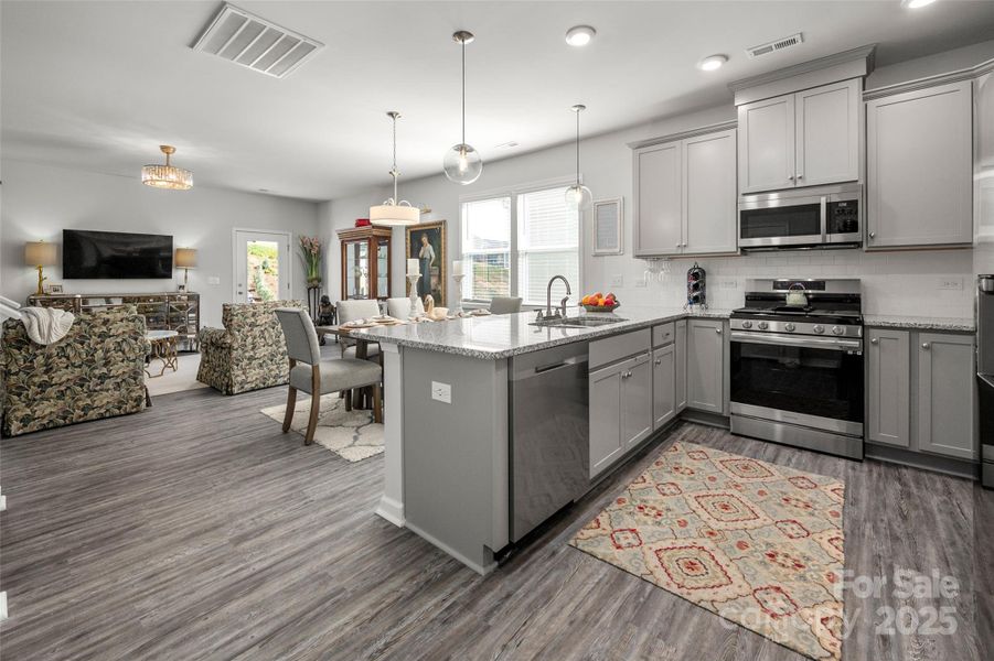 Kitchen/Dining/Living