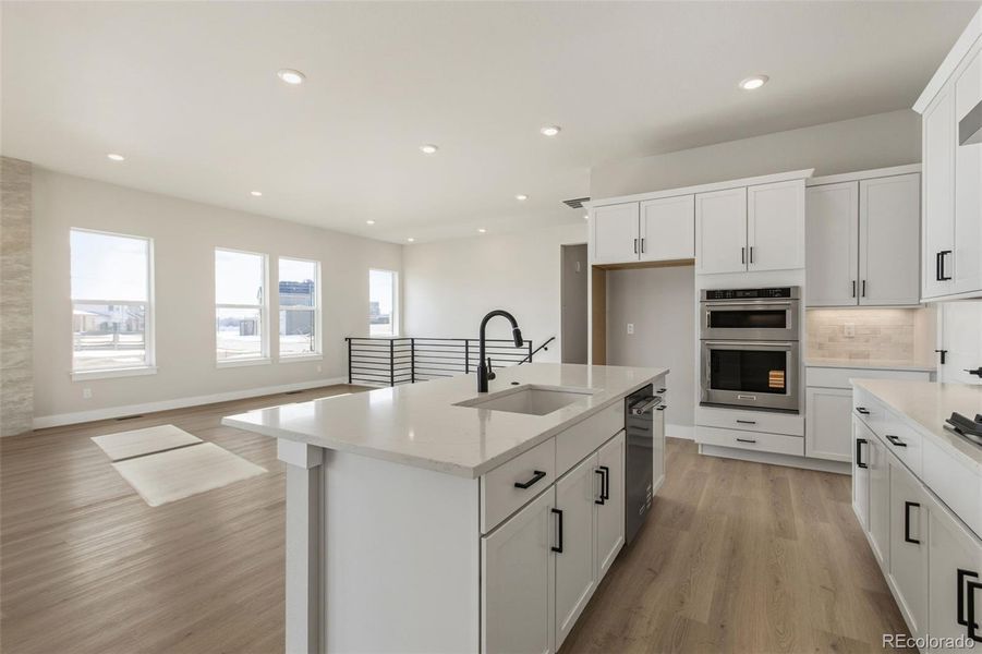 Furnished interior view inside a new home in Kitchel Lake at Serratoga Falls, Timnath (Image 7).