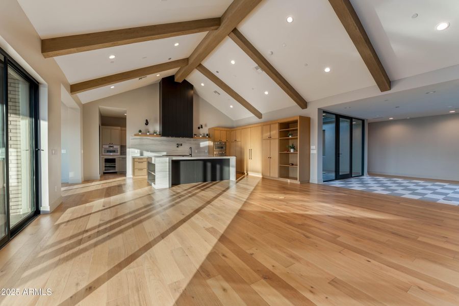 Great room view to kitchen Great room view to kitchen