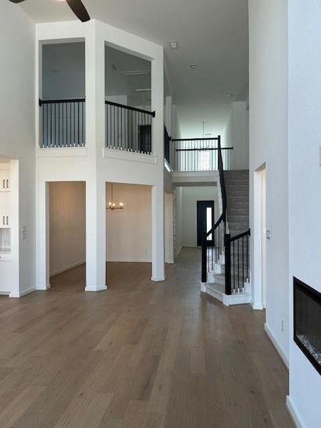 Gorgeous hardwood floors are showcased on the first level. Gorgeous hardwood floors are showcased on the first level.