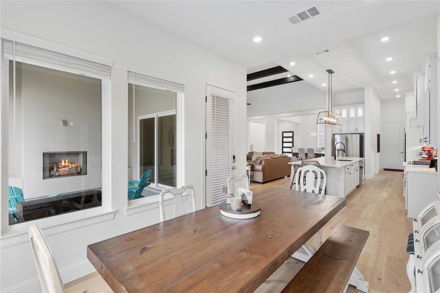 Furnished interior view inside a new home in , Conroe (Image 9). Furnished interior view inside a new home in , Conroe (Image 9).