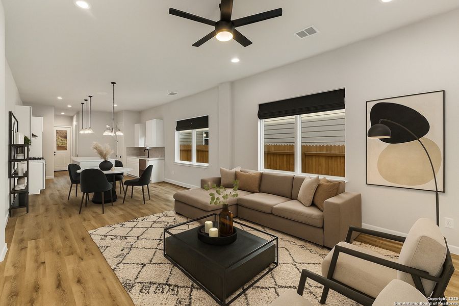 Furnished interior view inside a new home in , San Antonio (Image 14). Furnished interior view inside a new home in , San Antonio (Image 14).