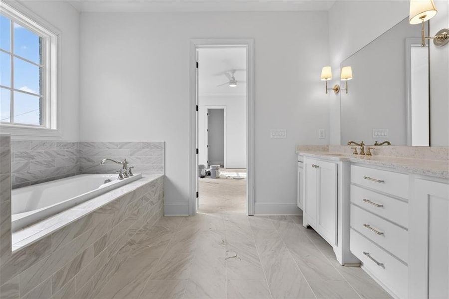 Furnished interior view inside a new home in , Suwanee (Image 18). Furnished interior view inside a new home in , Suwanee (Image 18).