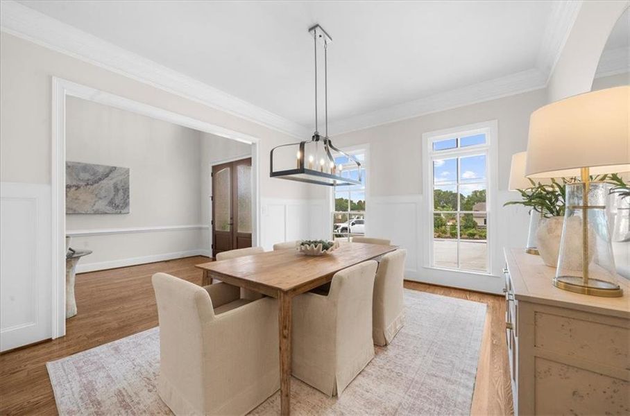 Furnished interior view inside a new home in , Canton (Image 68).