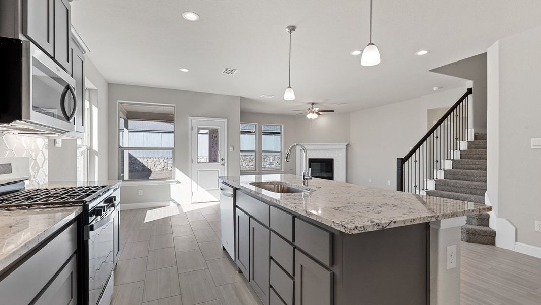 Furnished interior view inside a new home in Treeline, Justin (Image 6).