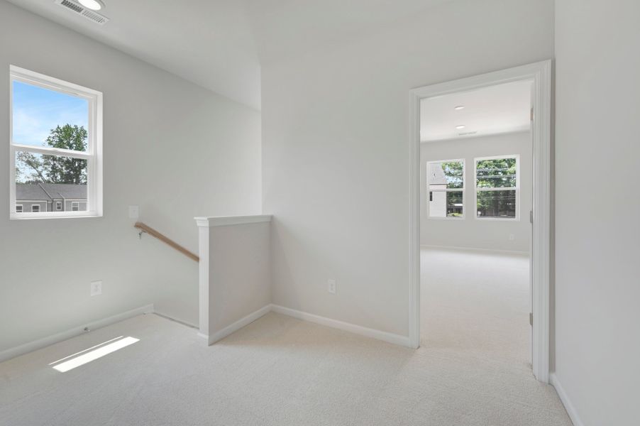 Spacious, unfurnished interior of a new home in Amplitude, Charlotte (Image 17). Spacious, unfurnished interior of a new home in Amplitude, Charlotte (Image 17).