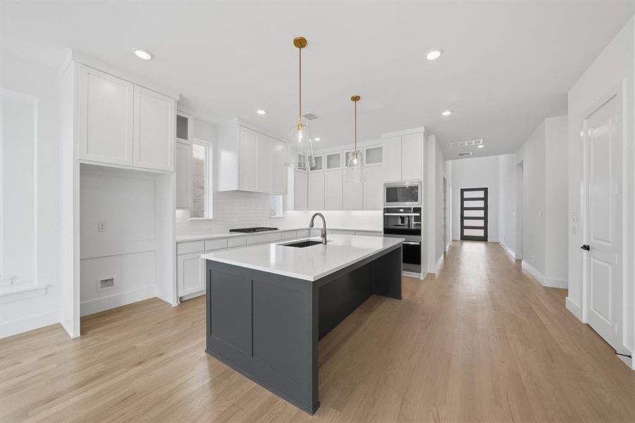 Furnished interior view inside a new home in Estates at Rockhill, Frisco (Image 16).