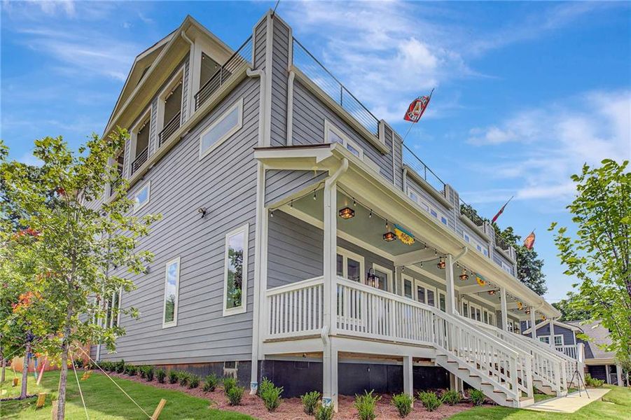 Exterior details and patio area of a home in , Atlanta (Image 3).