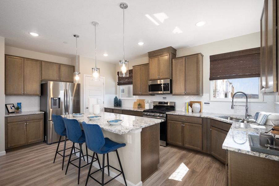Furnished interior view inside a new home in The Vistas at West Mesa, Colorado Springs (Image 5).