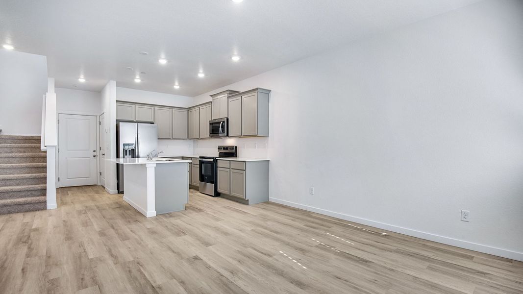 Furnished interior view inside a new home in Settlers Crossing, Commerce City (Image 6).