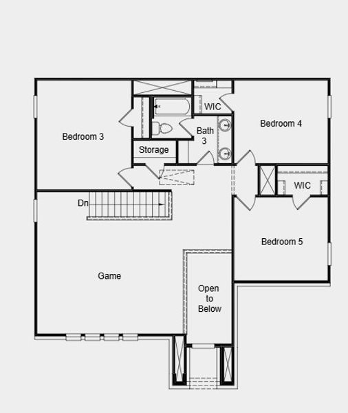 2D floor plan layout for the Comal by Taylor Morrison in Stonewall Ranch 40s, Liberty Hill, TX (Image 7). 2D floor plan layout for the Comal by Taylor Morrison in Stonewall Ranch 40s, Liberty Hill, TX (Image 7).