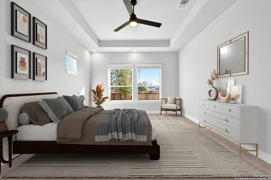 Furnished interior view inside a new home in Davis Ranch 60', San Antonio (Image 7).