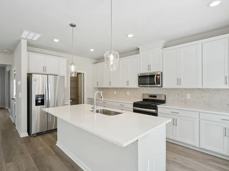 Furnished interior view inside a new home in Parkside at Grayson, Grayson (Image 4).