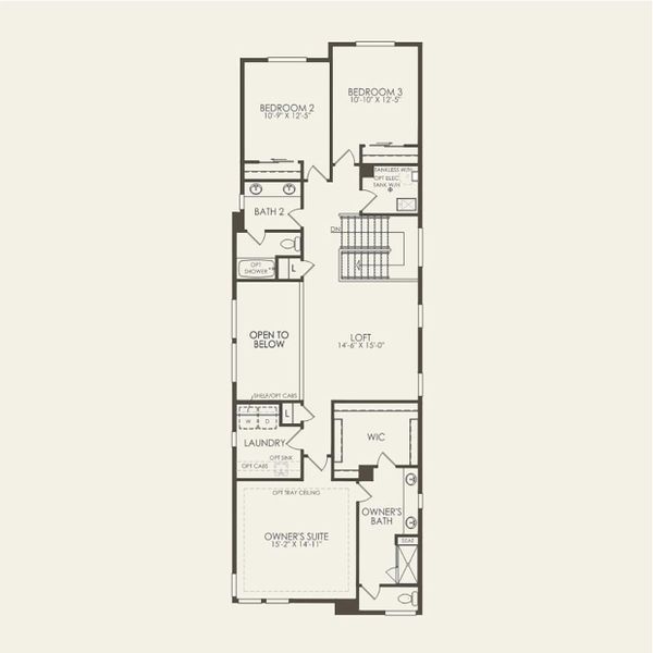 2D floor plan layout for the Peakstone by Pulte Homes in Parkvale at Sterling Ranch, Littleton, CO (Image 2). 2D floor plan layout for the Peakstone by Pulte Homes in Parkvale at Sterling Ranch, Littleton, CO (Image 2).