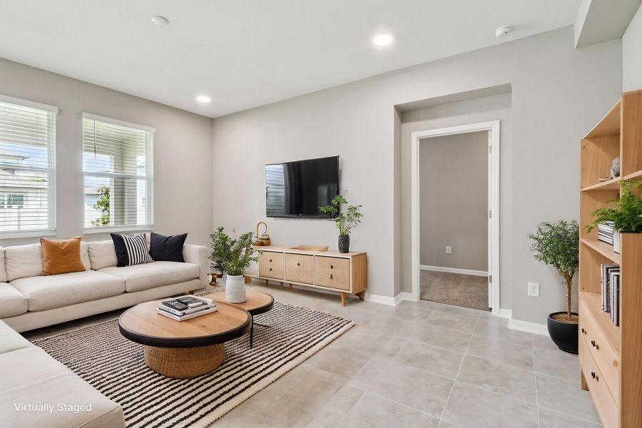 Family Room - Virtually Staged