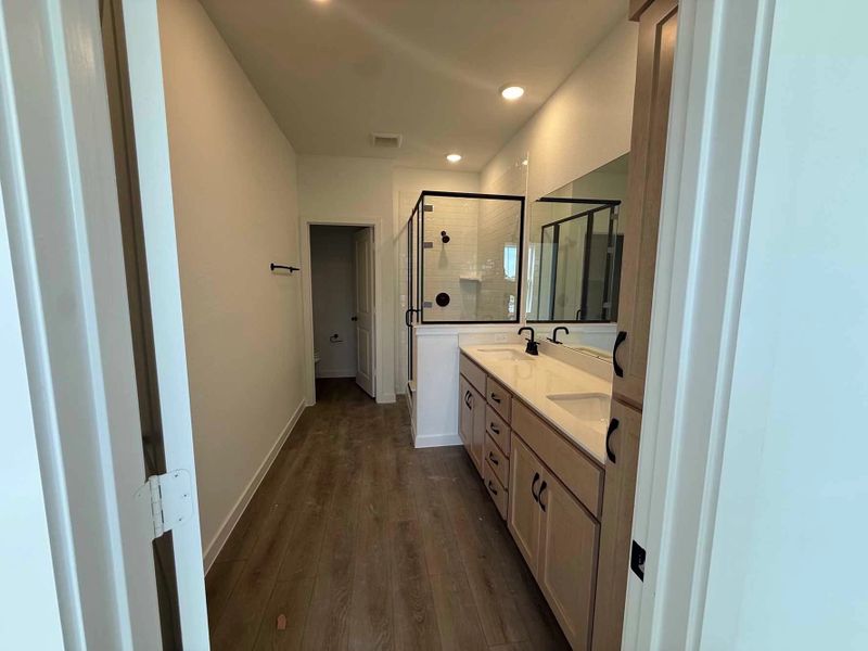 Primary Bathroom Construction Progress featuring the Artisan Collection