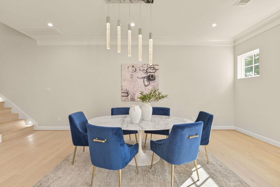 Furnished interior view inside a new home in , Houston (Image 36).