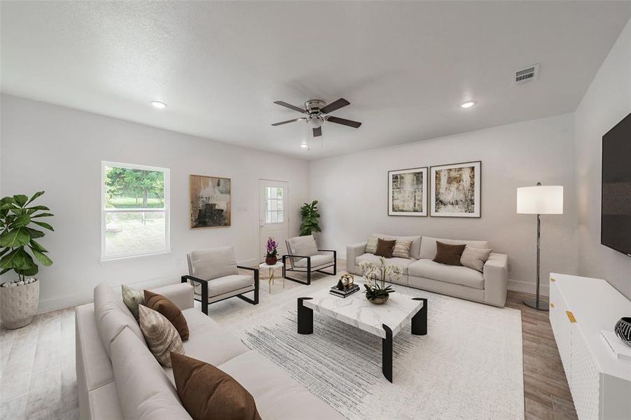 Furnished interior view inside a new home in , Dallas (Image 5).