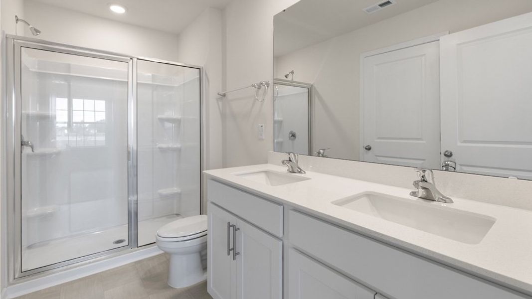 Furnished interior view inside a new home in Brightwood Farm, Whitsett (Image 9).