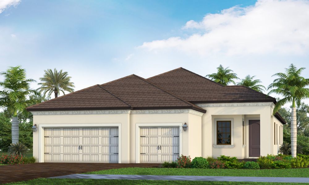 Representative exterior photo of a completed home built from the Sea Mist by Neal Communities in Vistera of Venice, Venice, FL (Image 21).