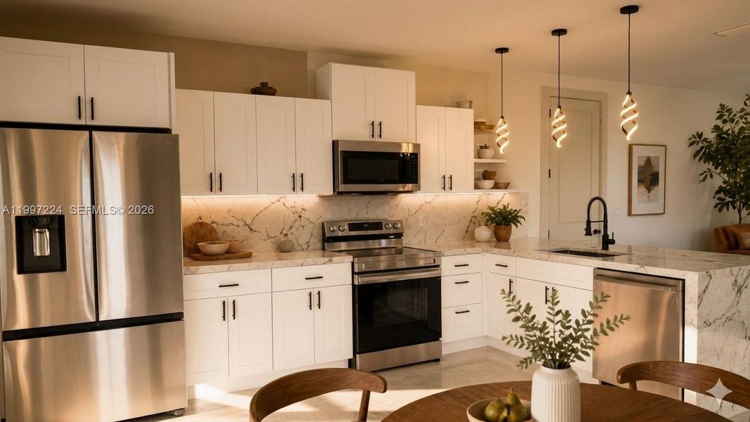 Furnished interior view inside a new home in , Lehigh Acres (Image 4).