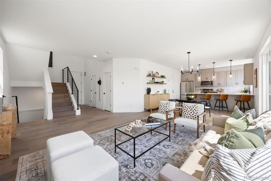 Furnished interior view inside a new home in , Wheat Ridge (Image 15).