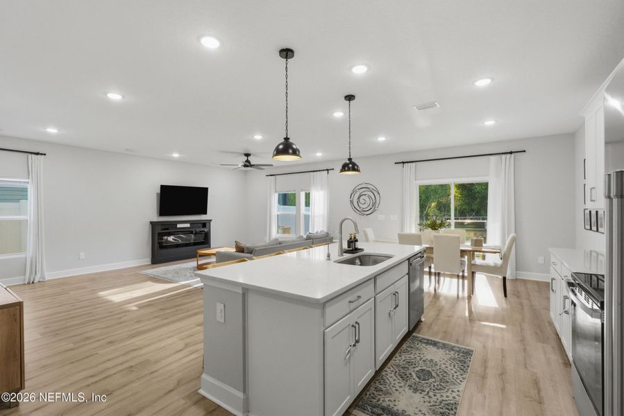 Furnished interior view inside a new home in , Fernandina Beach (Image 8).