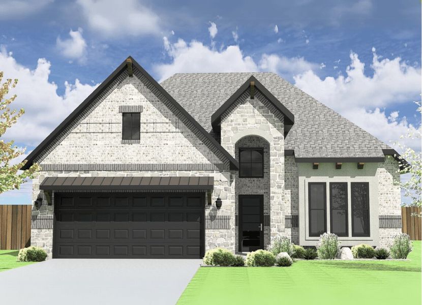 Front exterior of a home in the Harmony Cove community, located in Humble, TX (Image 1). Front exterior of a home in the Harmony Cove community, located in Humble, TX (Image 1).