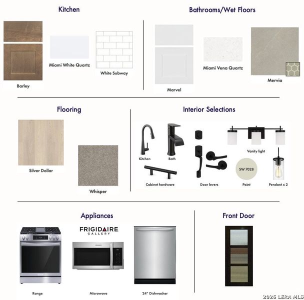 Sample of building materials used in homes in Mayfair - Select Garden Series, New Braunfels (Image 5). Sample of building materials used in homes in Mayfair - Select Garden Series, New Braunfels (Image 5).