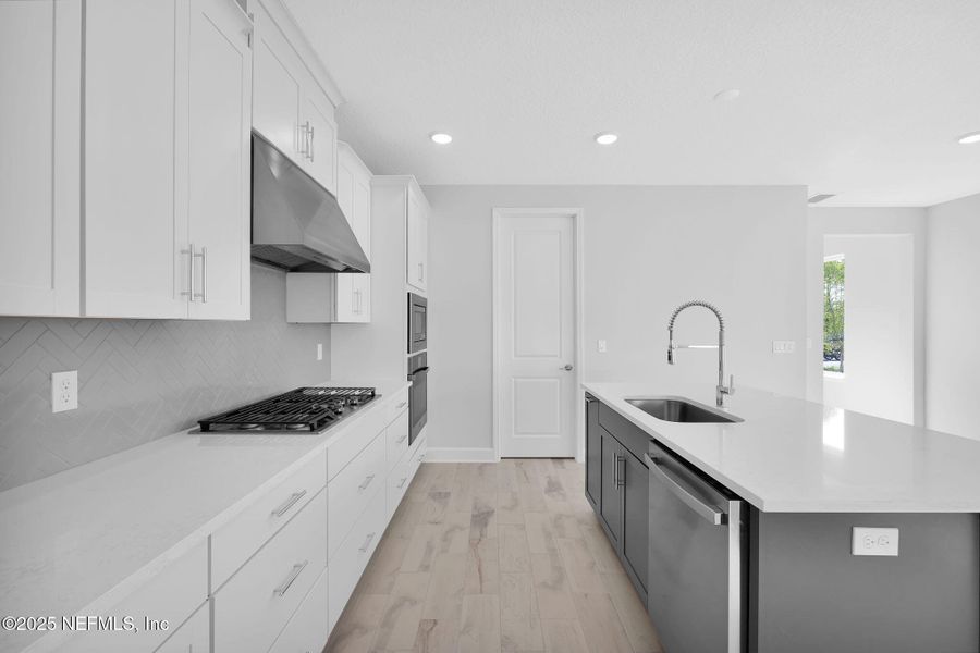 Furnished interior view inside a new home in Crosswinds at Nocatee, Ponte Vedra Beach (Image 7). Furnished interior view inside a new home in Crosswinds at Nocatee, Ponte Vedra Beach (Image 7).