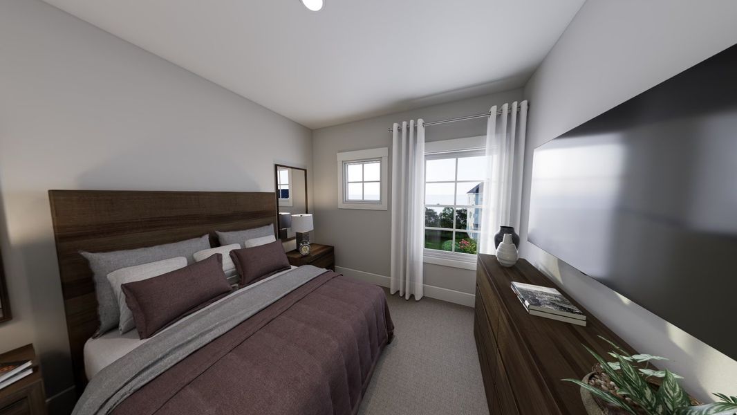 Representative furnished interior of a home built from the Atlas - Midtown Collection by Baker Residential in Atwater Station - Midtown Collection, Fuquay Varina (Image 18).