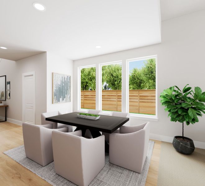 Representative furnished interior of a home built from the Ember by Tri Pointe Homes in The Meadows, Denton (Image 14).